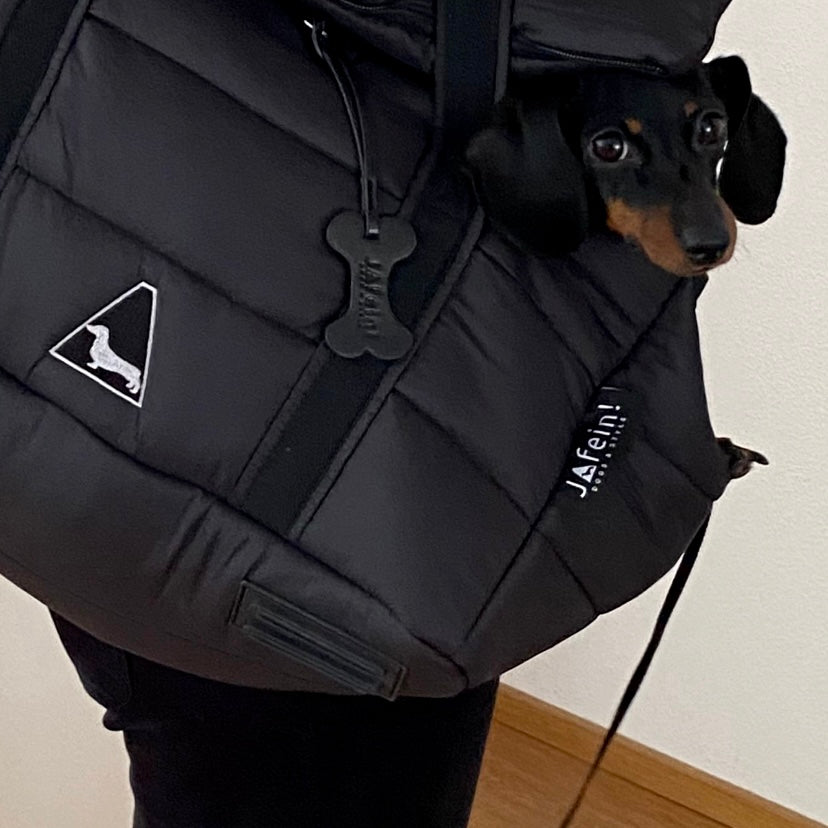 JAfein! Hundetasche Montblanc Schwarz